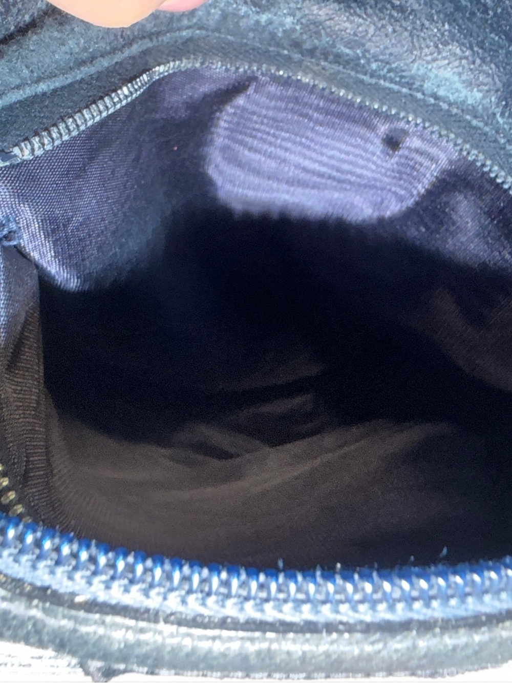 Vintage Gucci Plus GG Monogram Boston Bag - Rare Navy Blue/Black Coated Canvas - Picture 14 of 15